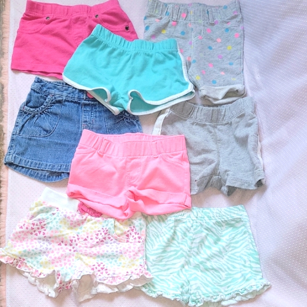 Assorted Bundle, Pink, Grey, and Blue Shorts Collection